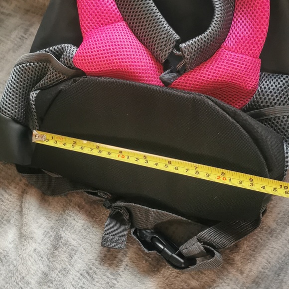 Small Dog pet Backpack knapsack carry bag pink grey gray black BK New NWT - Picture 8 of 11